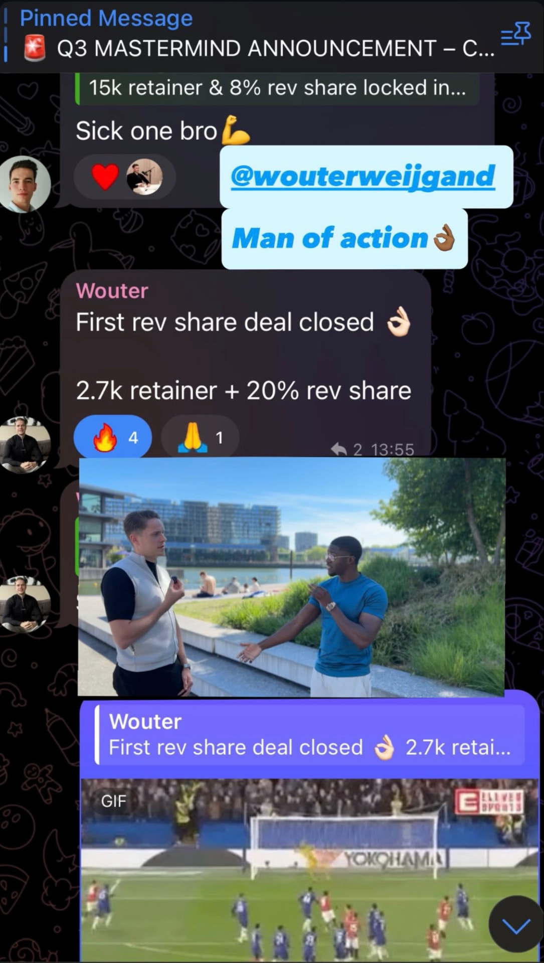 First rev share deal closed