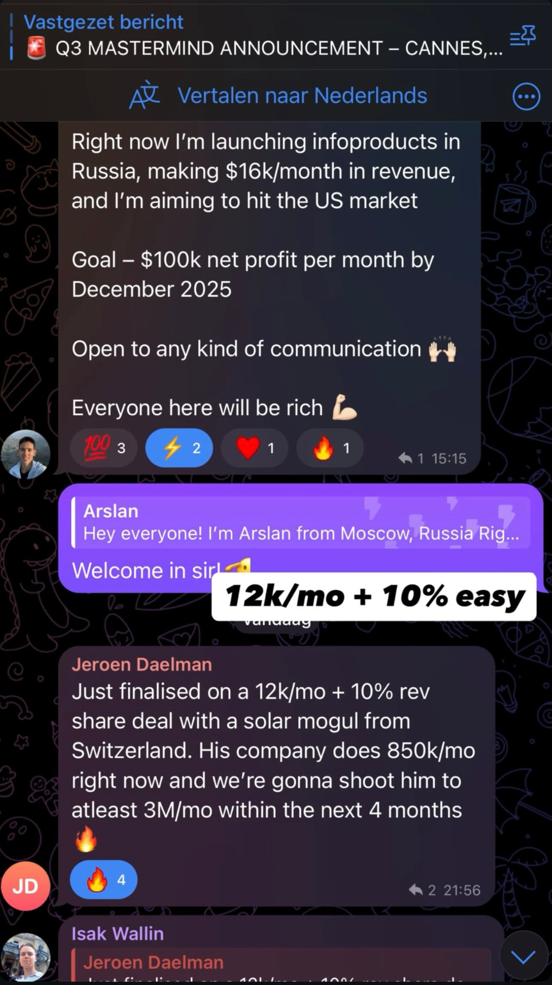 $12k/mo + 10% rev share